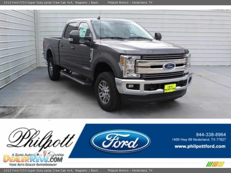 2019 Ford F250 Super Duty Lariat Crew Cab 4x4 Magnetic / Black Photo #1