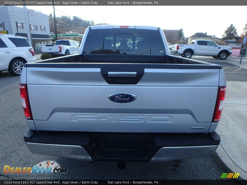 2019 Ford F150 XLT SuperCrew 4x4 Ingot Silver / Earth Gray Photo #6