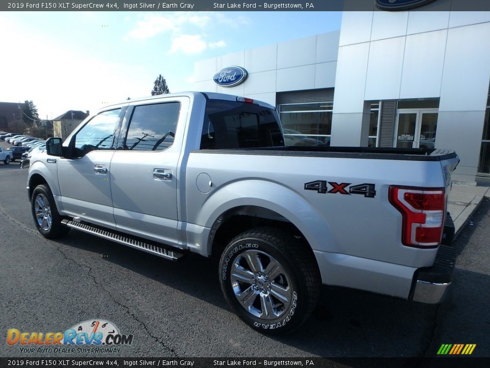 2019 Ford F150 XLT SuperCrew 4x4 Ingot Silver / Earth Gray Photo #7