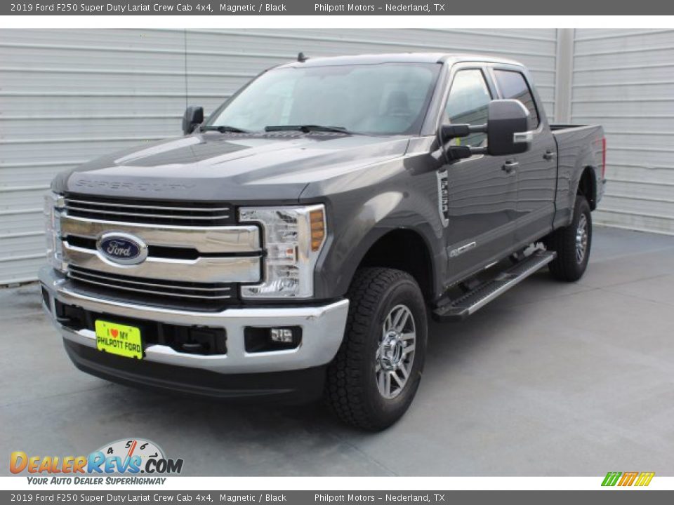 2019 Ford F250 Super Duty Lariat Crew Cab 4x4 Magnetic / Black Photo #4