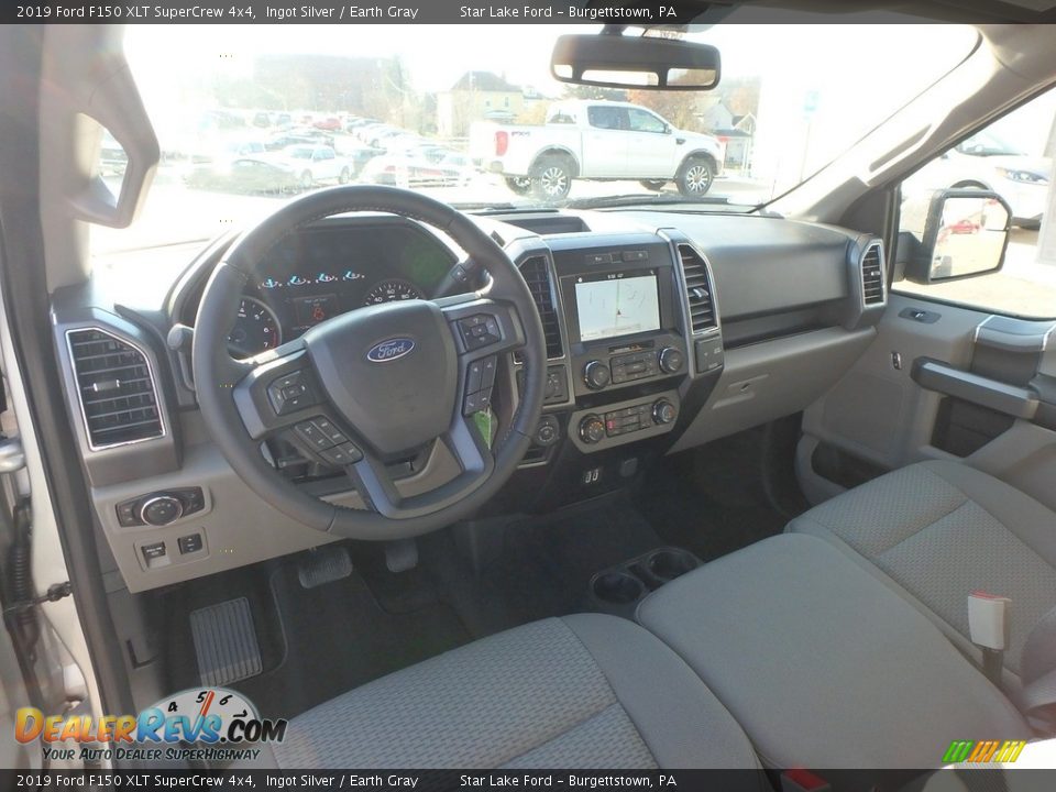 2019 Ford F150 XLT SuperCrew 4x4 Ingot Silver / Earth Gray Photo #13