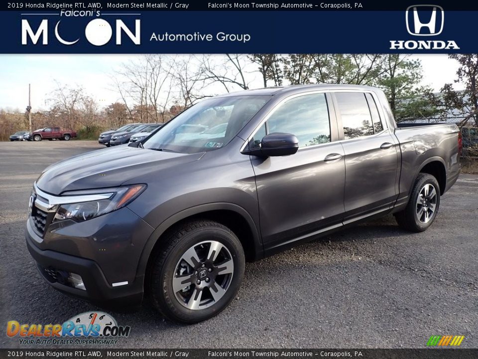 2019 Honda Ridgeline RTL AWD Modern Steel Metallic / Gray Photo #1