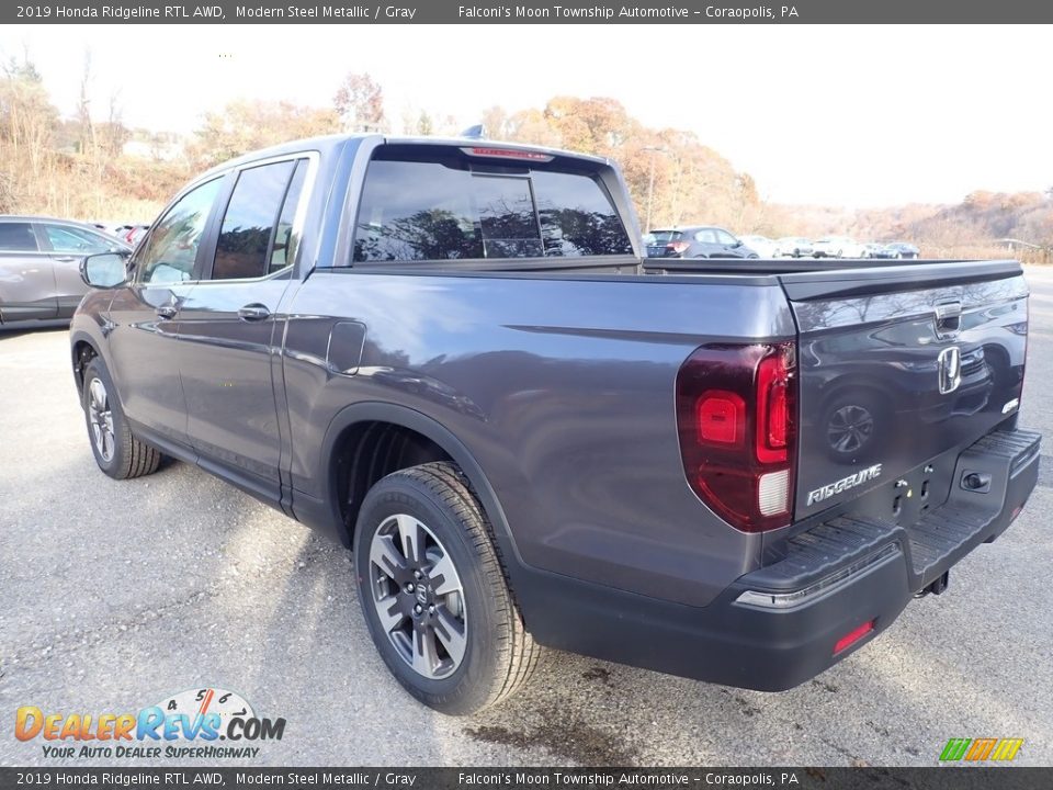 2019 Honda Ridgeline RTL AWD Modern Steel Metallic / Gray Photo #2