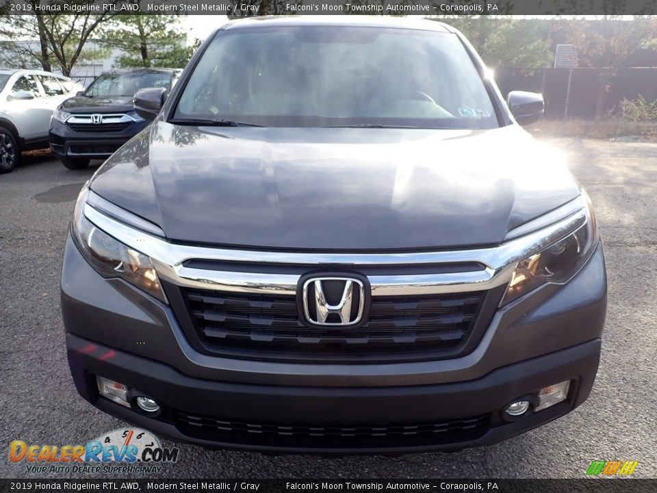 2019 Honda Ridgeline RTL AWD Modern Steel Metallic / Gray Photo #6