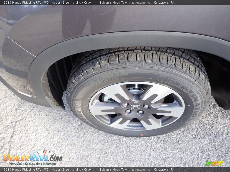 2019 Honda Ridgeline RTL AWD Modern Steel Metallic / Gray Photo #7