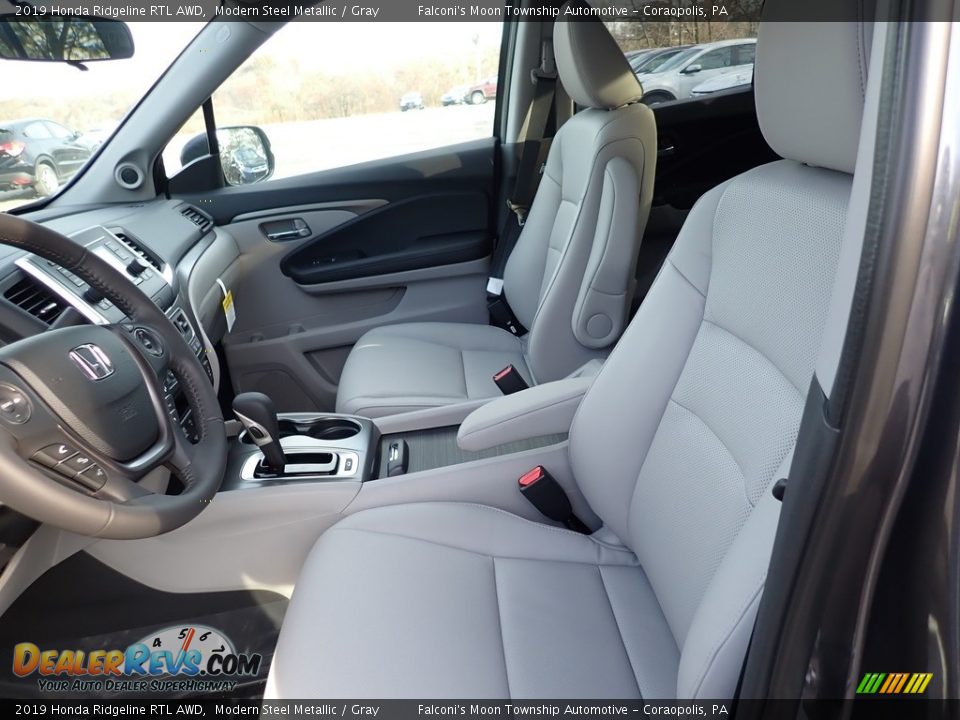2019 Honda Ridgeline RTL AWD Modern Steel Metallic / Gray Photo #8