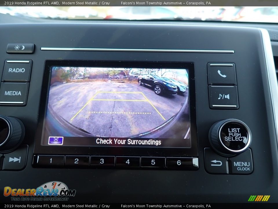 2019 Honda Ridgeline RTL AWD Modern Steel Metallic / Gray Photo #15