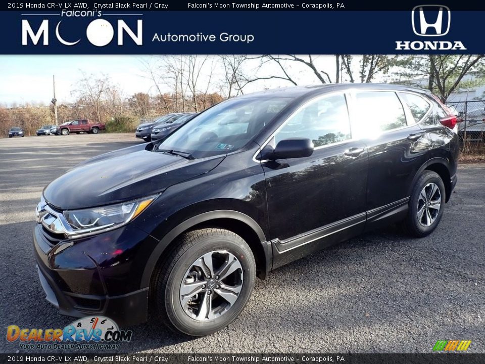 2019 Honda CR-V LX AWD Crystal Black Pearl / Gray Photo #1