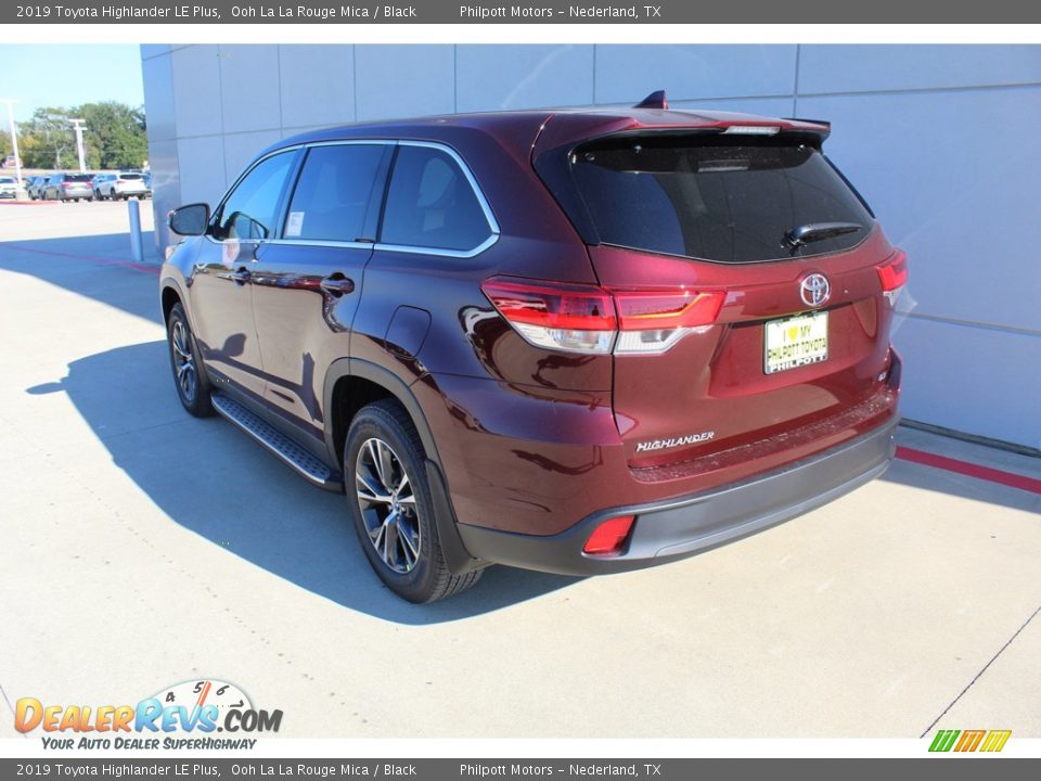 2019 Toyota Highlander LE Plus Ooh La La Rouge Mica / Black Photo #6