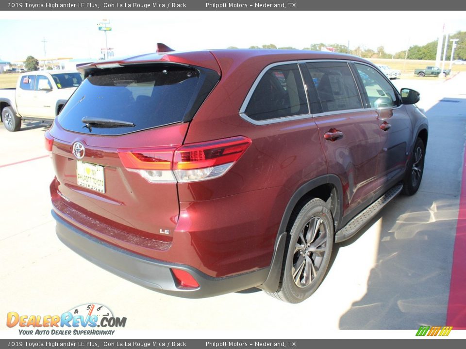 2019 Toyota Highlander LE Plus Ooh La La Rouge Mica / Black Photo #8