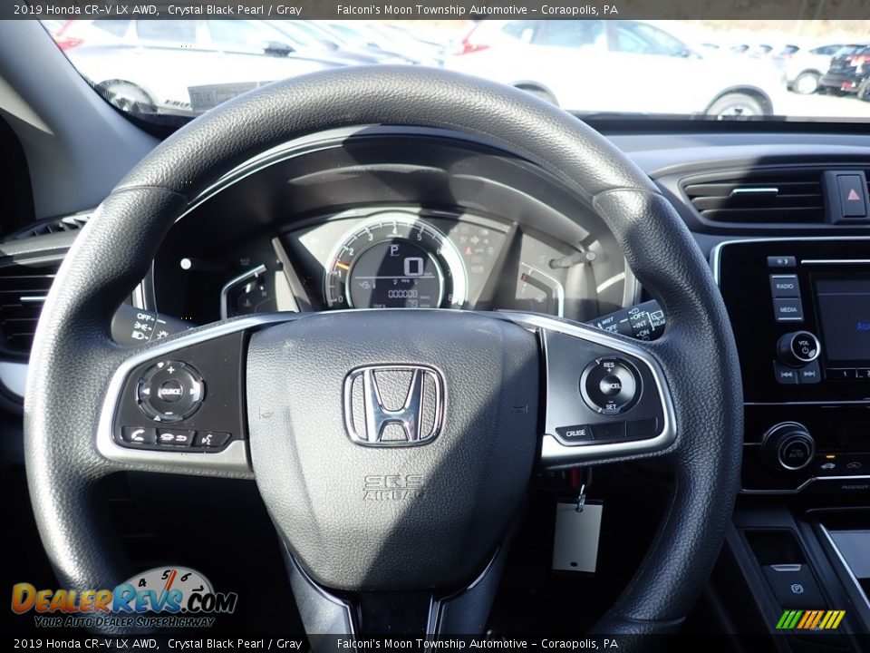 2019 Honda CR-V LX AWD Crystal Black Pearl / Gray Photo #14