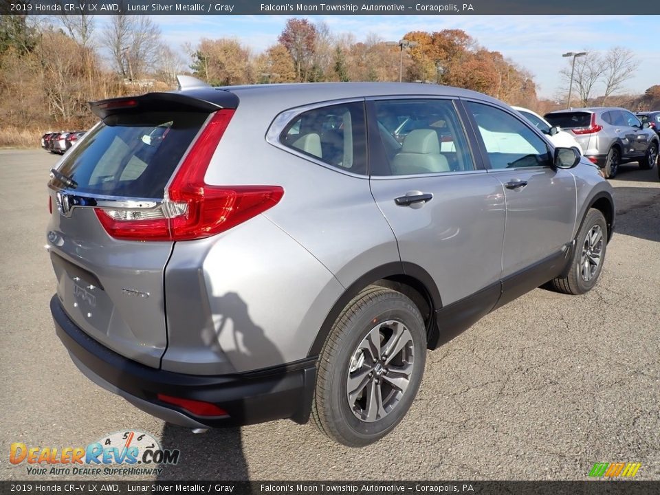 2019 Honda CR-V LX AWD Lunar Silver Metallic / Gray Photo #5