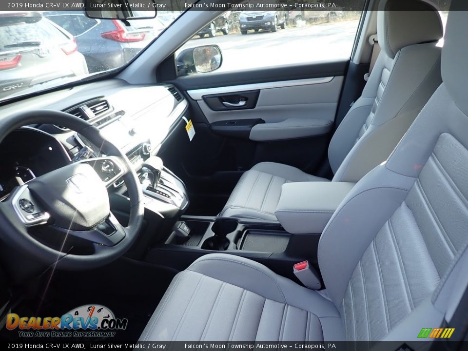 2019 Honda CR-V LX AWD Lunar Silver Metallic / Gray Photo #9