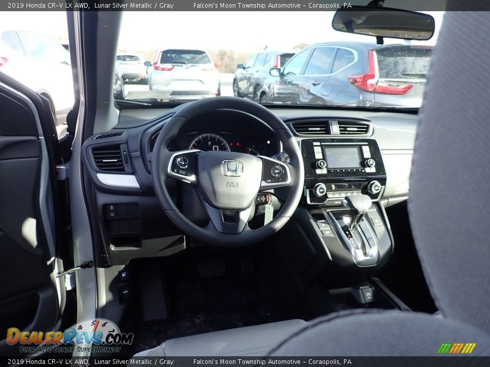 2019 Honda CR-V LX AWD Lunar Silver Metallic / Gray Photo #11