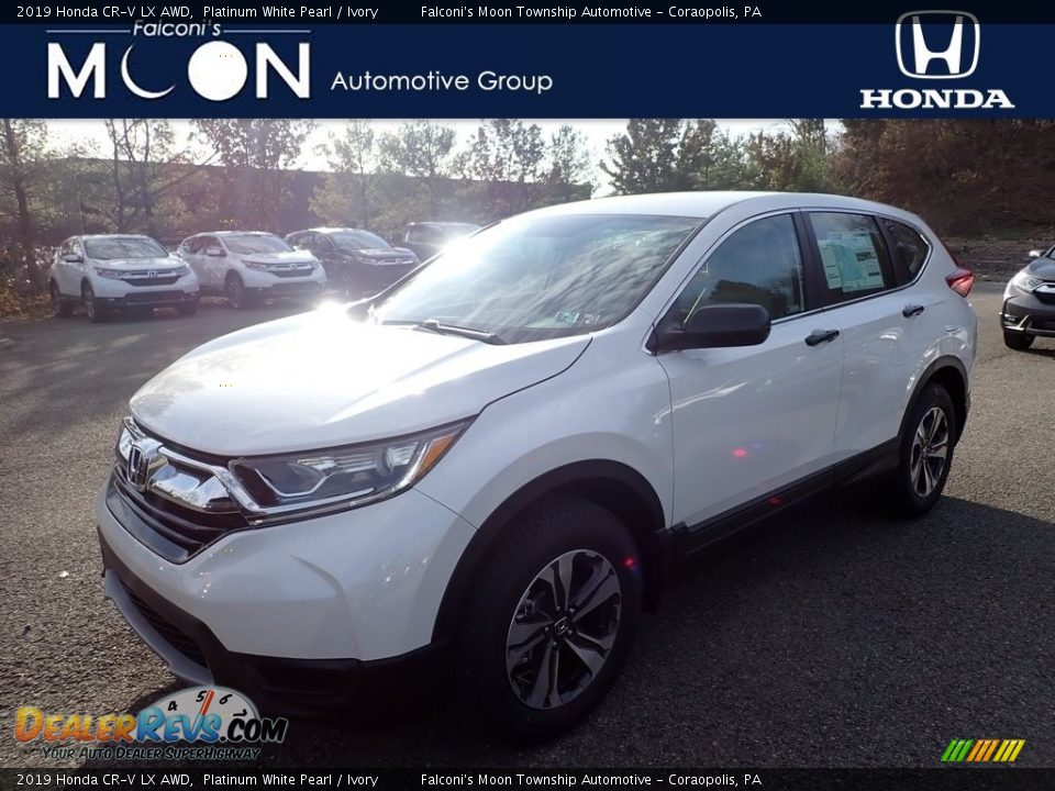 2019 Honda CR-V LX AWD Platinum White Pearl / Ivory Photo #1