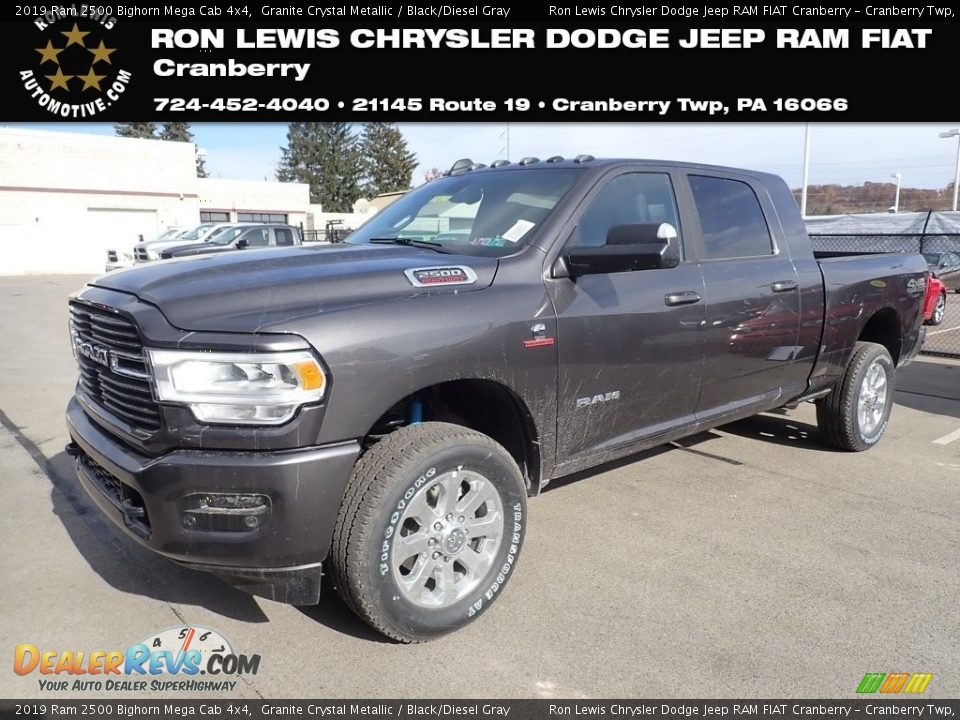2019 Ram 2500 Bighorn Mega Cab 4x4 Granite Crystal Metallic / Black/Diesel Gray Photo #1