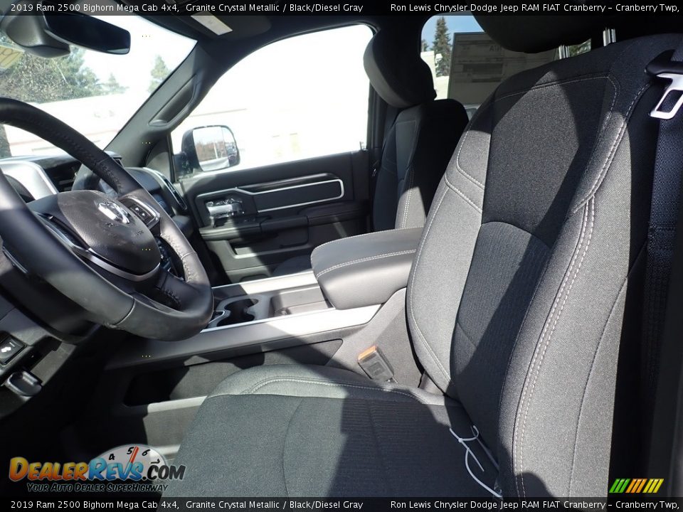 2019 Ram 2500 Bighorn Mega Cab 4x4 Granite Crystal Metallic / Black/Diesel Gray Photo #16