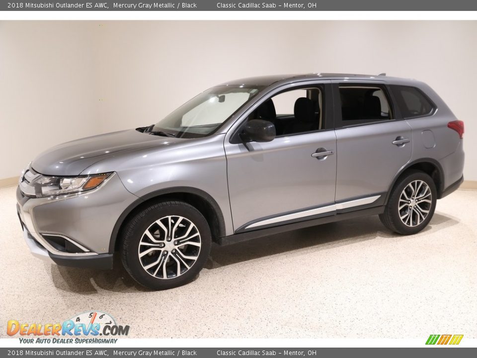 2018 Mitsubishi Outlander ES AWC Mercury Gray Metallic / Black Photo #3