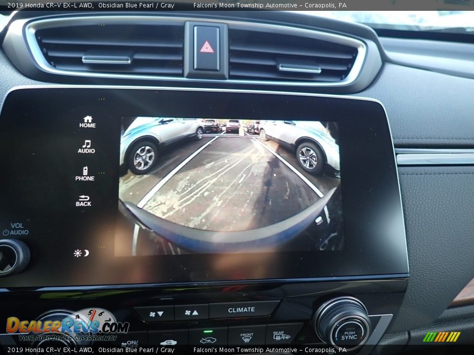 2019 Honda CR-V EX-L AWD Obsidian Blue Pearl / Gray Photo #15