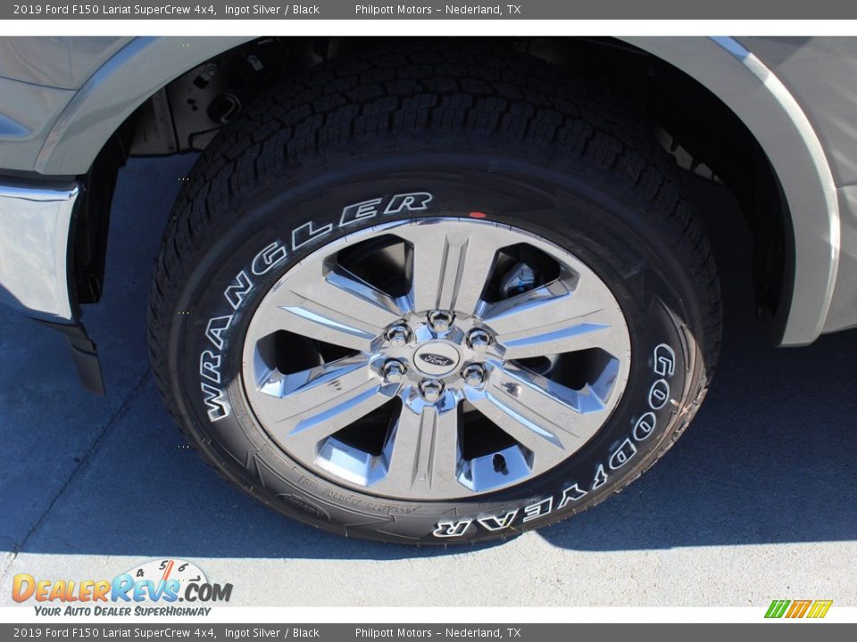 2019 Ford F150 Lariat SuperCrew 4x4 Ingot Silver / Black Photo #5