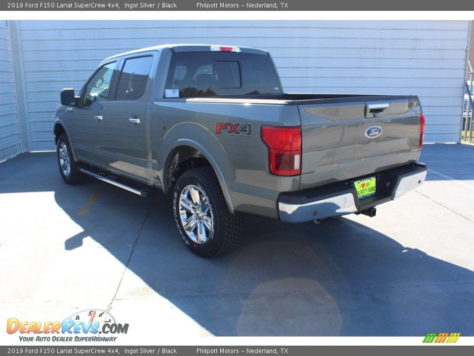 2019 Ford F150 Lariat SuperCrew 4x4 Ingot Silver / Black Photo #6