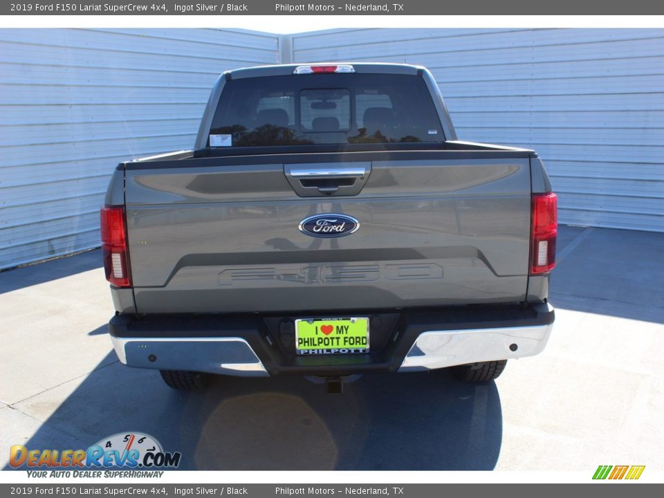 2019 Ford F150 Lariat SuperCrew 4x4 Ingot Silver / Black Photo #7