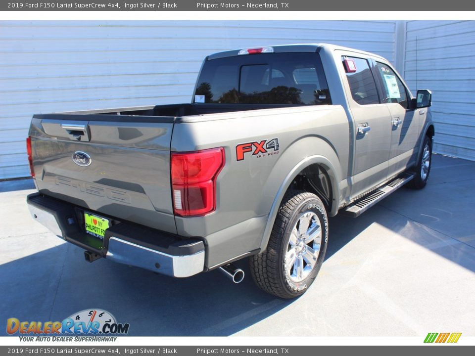 2019 Ford F150 Lariat SuperCrew 4x4 Ingot Silver / Black Photo #8