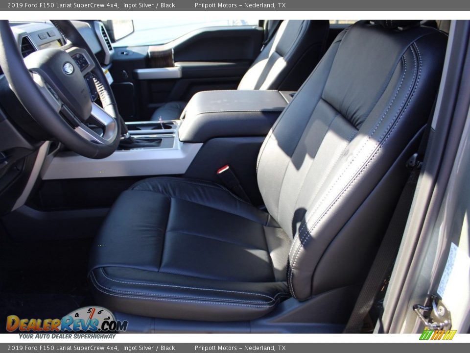 2019 Ford F150 Lariat SuperCrew 4x4 Ingot Silver / Black Photo #10
