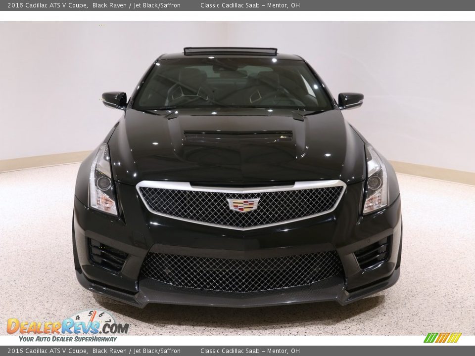 2016 Cadillac ATS V Coupe Black Raven / Jet Black/Saffron Photo #2