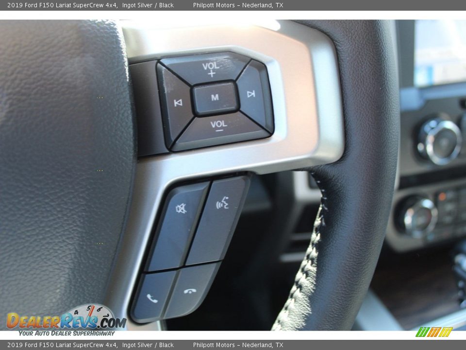 2019 Ford F150 Lariat SuperCrew 4x4 Ingot Silver / Black Photo #13