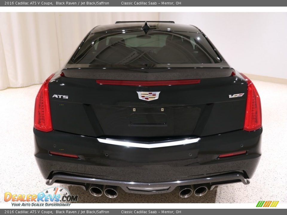 2016 Cadillac ATS V Coupe Black Raven / Jet Black/Saffron Photo #19