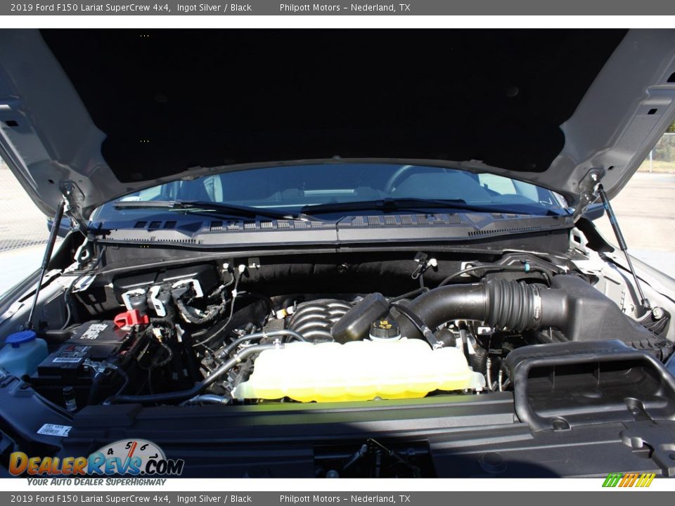 2019 Ford F150 Lariat SuperCrew 4x4 Ingot Silver / Black Photo #25