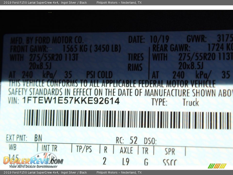 2019 Ford F150 Lariat SuperCrew 4x4 Ingot Silver / Black Photo #26