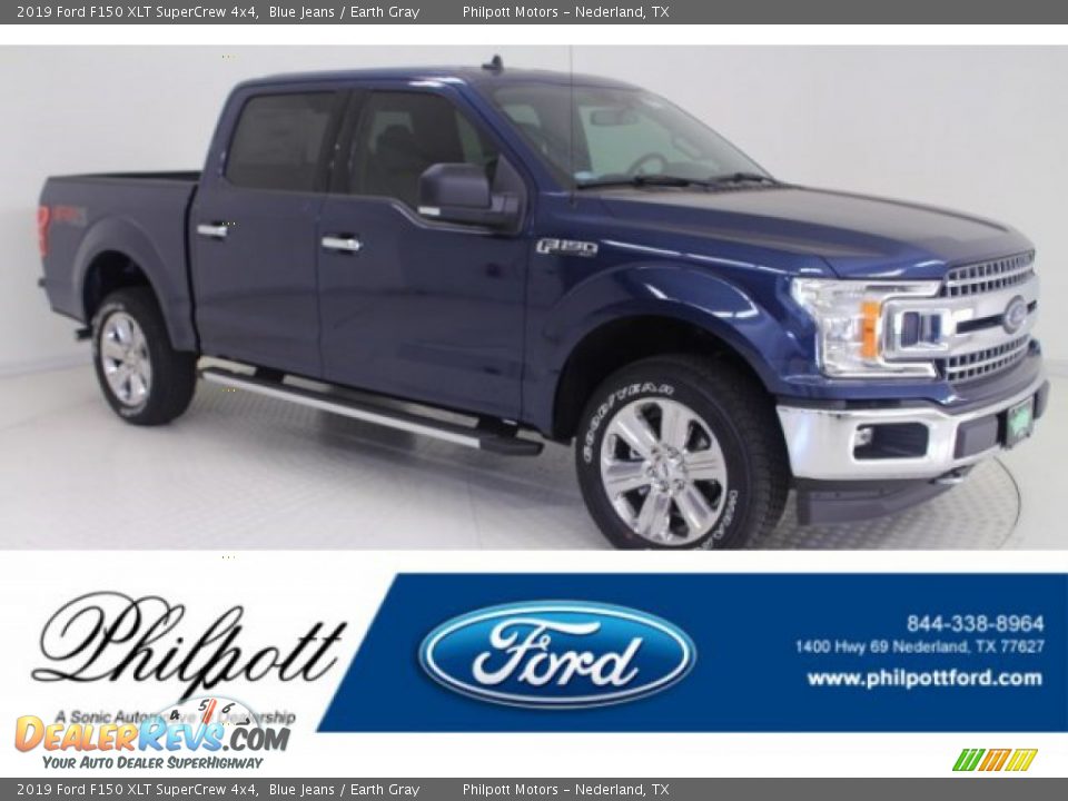 2019 Ford F150 XLT SuperCrew 4x4 Blue Jeans / Earth Gray Photo #1