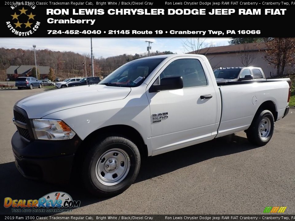 2019 Ram 1500 Classic Tradesman Regular Cab Bright White / Black/Diesel Gray Photo #1