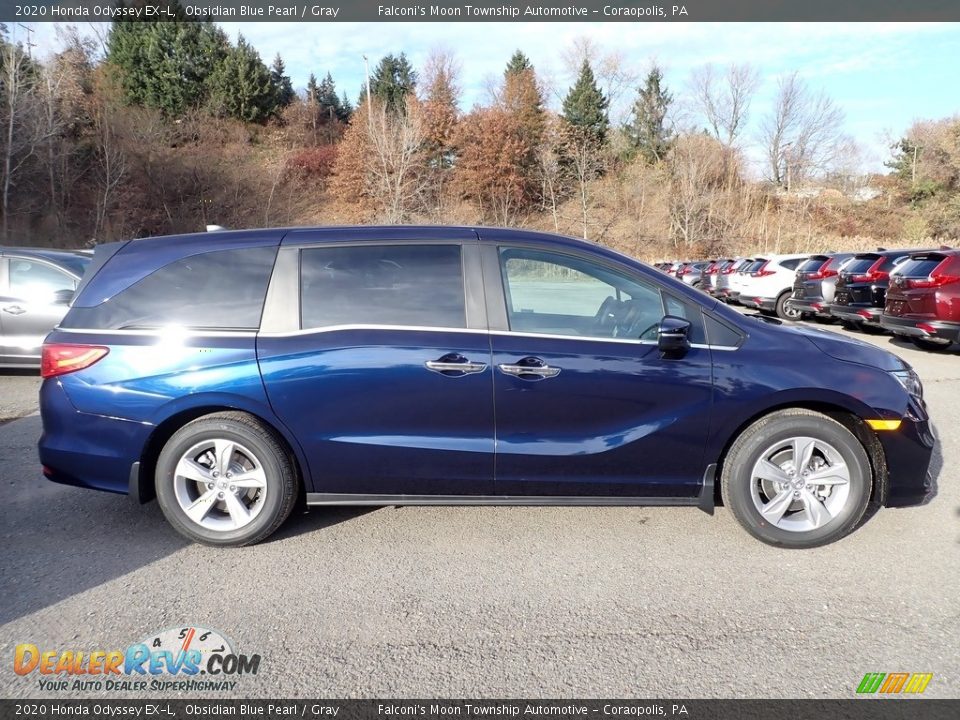 Obsidian Blue Pearl 2020 Honda Odyssey EX-L Photo #3