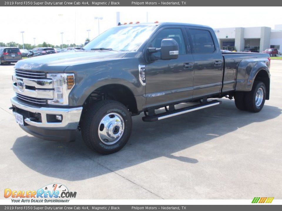 2019 Ford F350 Super Duty Lariat Crew Cab 4x4 Magnetic / Black Photo #3