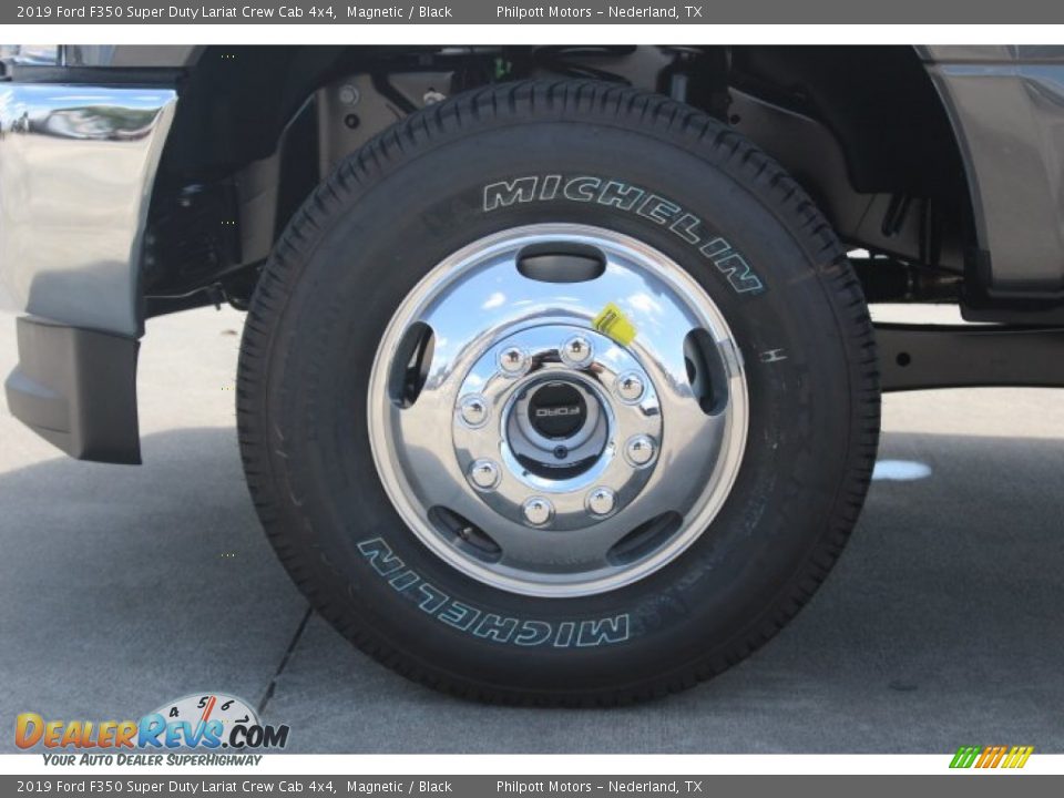 2019 Ford F350 Super Duty Lariat Crew Cab 4x4 Magnetic / Black Photo #4