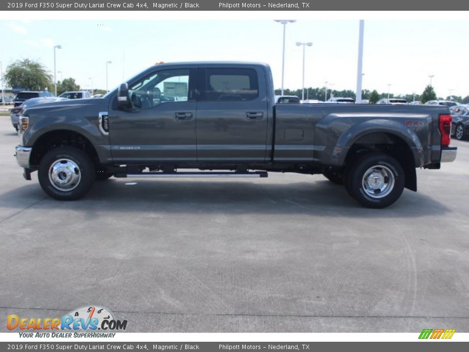 2019 Ford F350 Super Duty Lariat Crew Cab 4x4 Magnetic / Black Photo #5