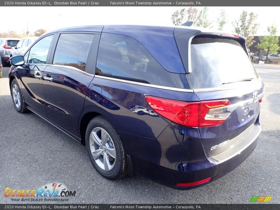 2020 Honda Odyssey EX-L Obsidian Blue Pearl / Gray Photo #6