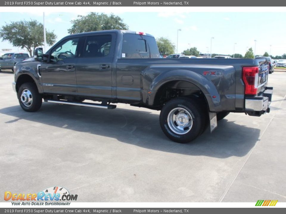 2019 Ford F350 Super Duty Lariat Crew Cab 4x4 Magnetic / Black Photo #6