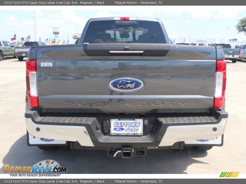 2019 Ford F350 Super Duty Lariat Crew Cab 4x4 Magnetic / Black Photo #7