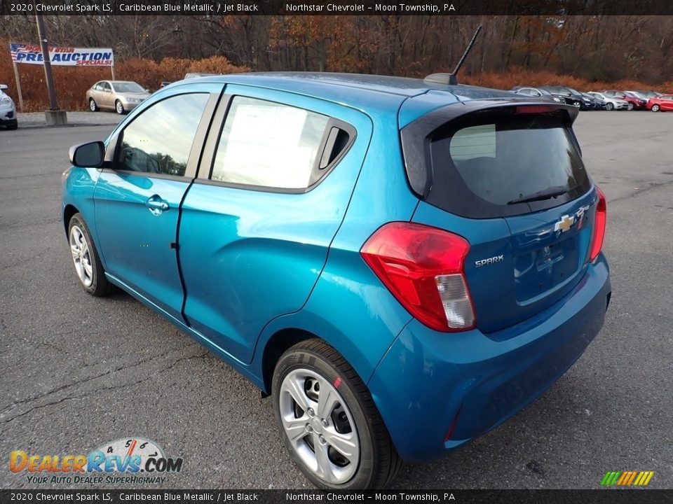 2020 Chevrolet Spark LS Caribbean Blue Metallic / Jet Black Photo #3