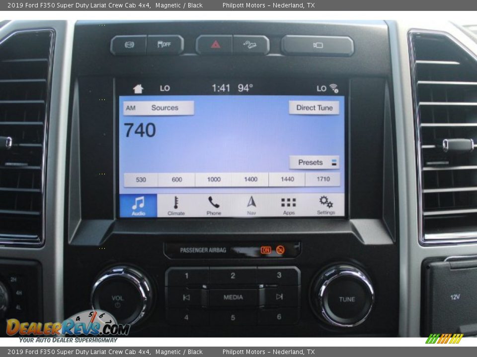 2019 Ford F350 Super Duty Lariat Crew Cab 4x4 Magnetic / Black Photo #14