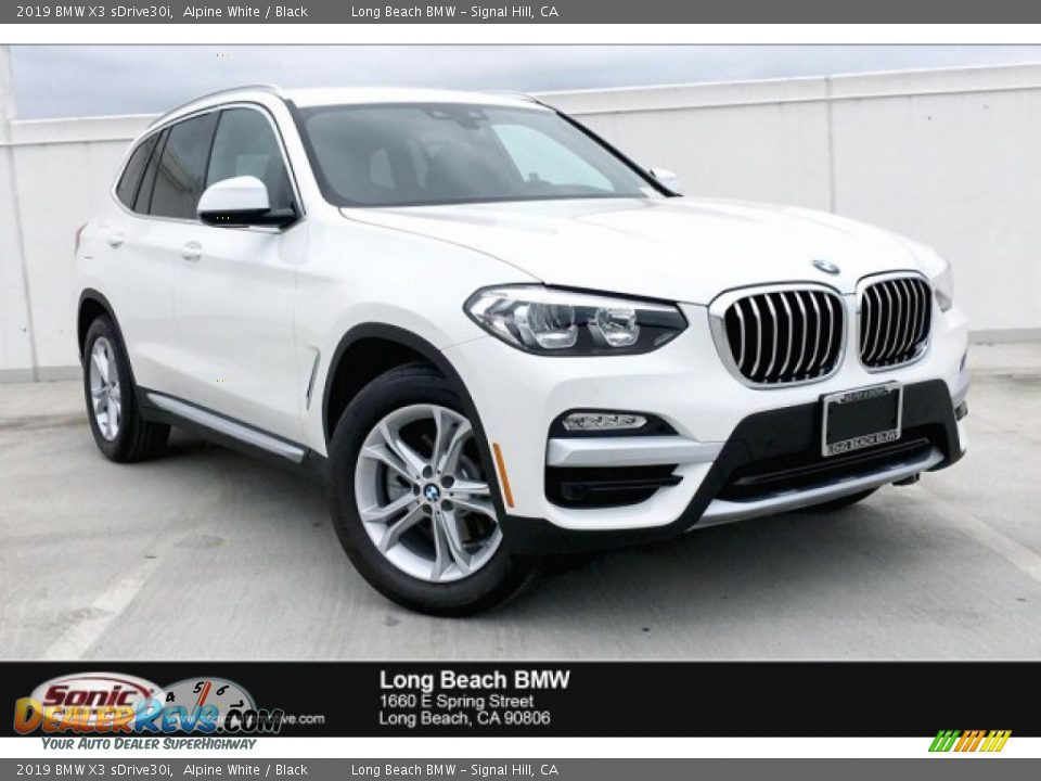 2019 BMW X3 sDrive30i Alpine White / Black Photo #1