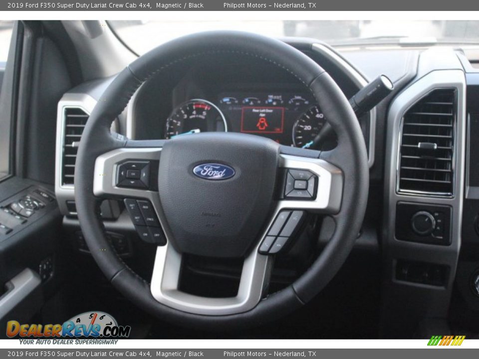 2019 Ford F350 Super Duty Lariat Crew Cab 4x4 Magnetic / Black Photo #23