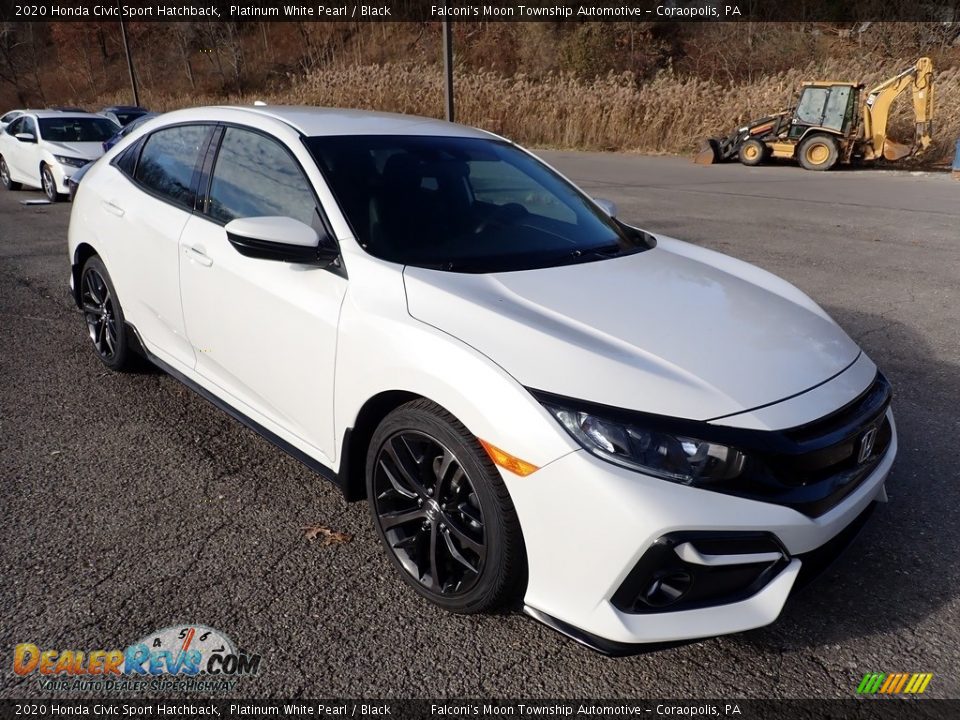 Front 3/4 View of 2020 Honda Civic Sport Hatchback Photo #6