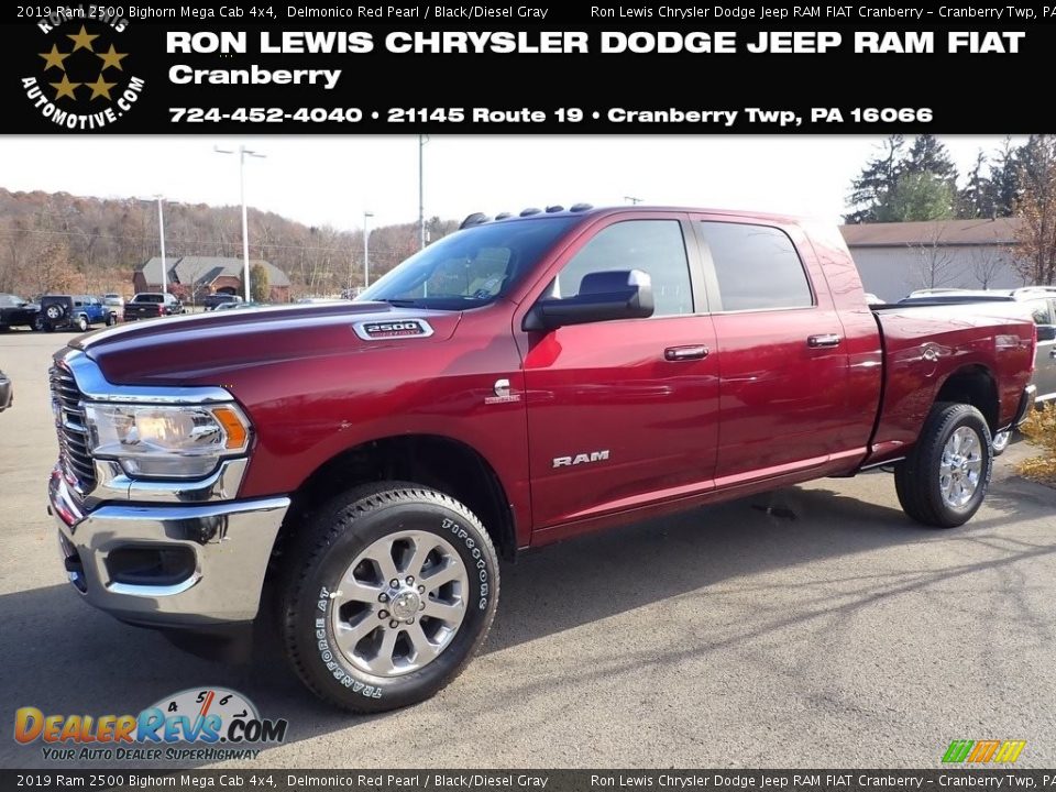 2019 Ram 2500 Bighorn Mega Cab 4x4 Delmonico Red Pearl / Black/Diesel Gray Photo #1