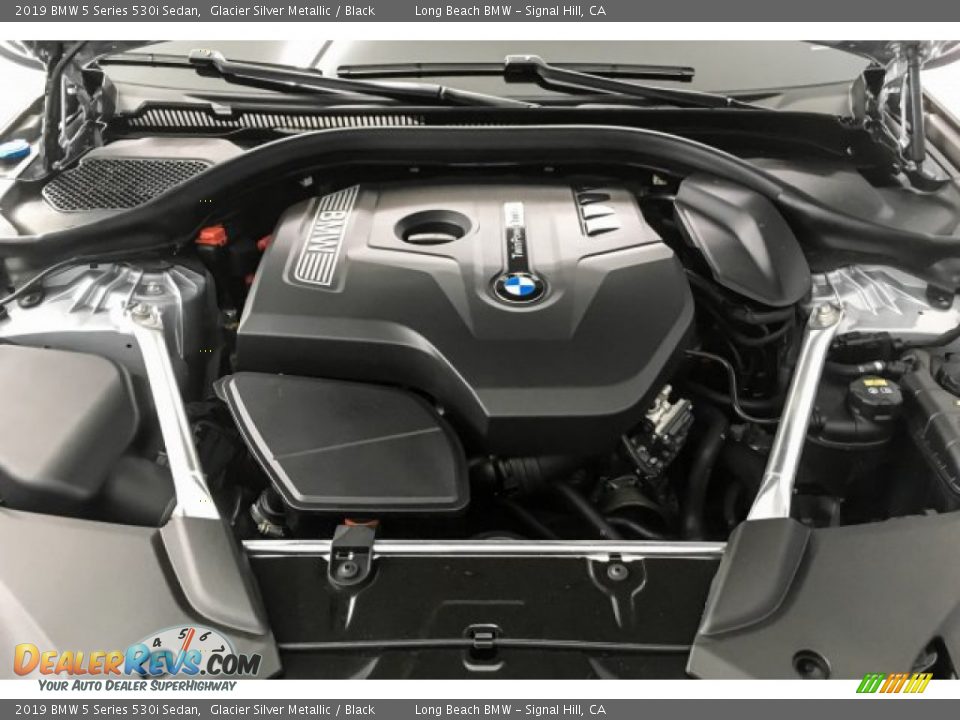 2019 BMW 5 Series 530i Sedan Glacier Silver Metallic / Black Photo #8