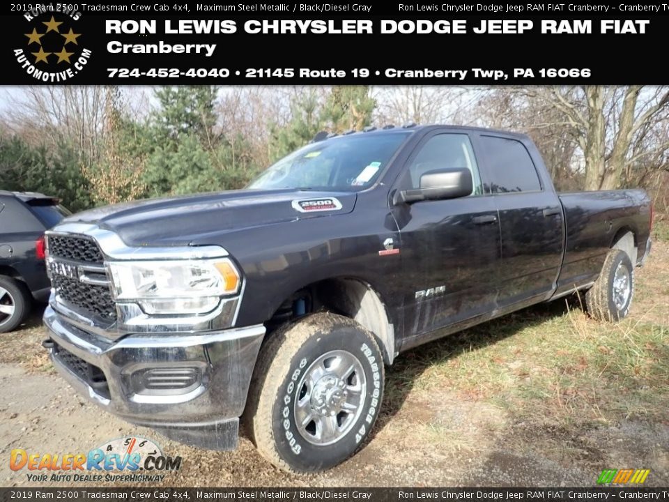 2019 Ram 2500 Tradesman Crew Cab 4x4 Maximum Steel Metallic / Black/Diesel Gray Photo #1